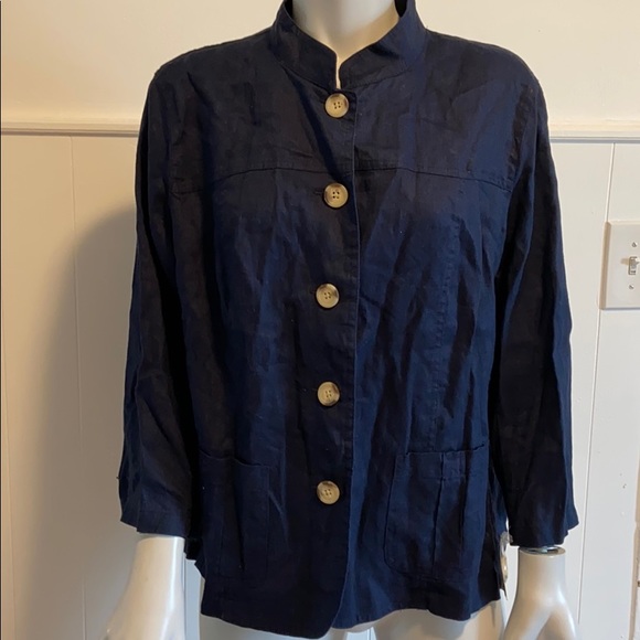 Cherokee Jackets & Blazers - NWT Vintage Cherokee linen jacket